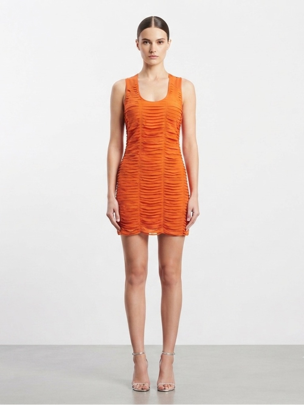 Sheri Bodell Laser Cut Appliqués Silk Mini Dress  Size Various